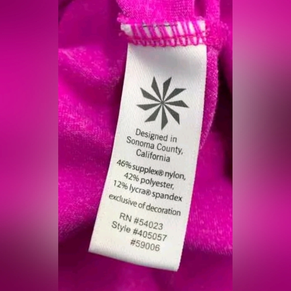 Athleta Rishi Fuchsia Hooded Zip Up Athletic Jacket Size XS MSRP $128 - Picture 5 of 7